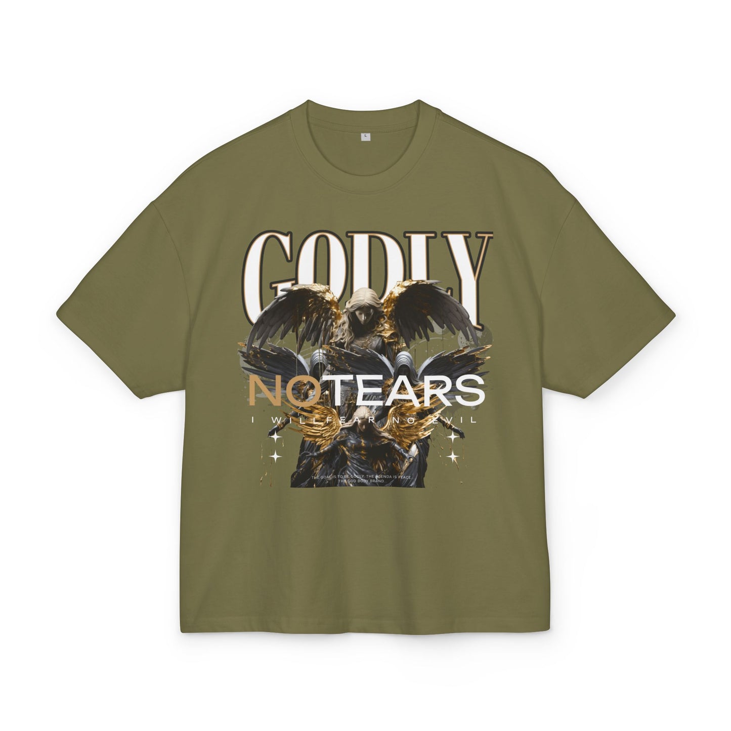 GODLY Heavy Cotton Tee, Memorial Day Shirt, Military Tribute Tee, Unisex T-Shirt for Veterans, Gift for Soldiers