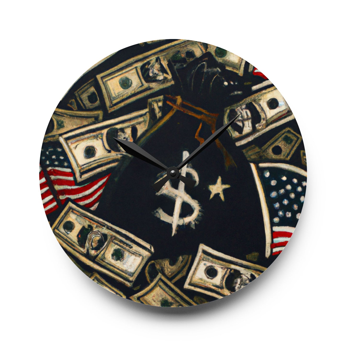 Trap Harder Acrylic Wall Clock