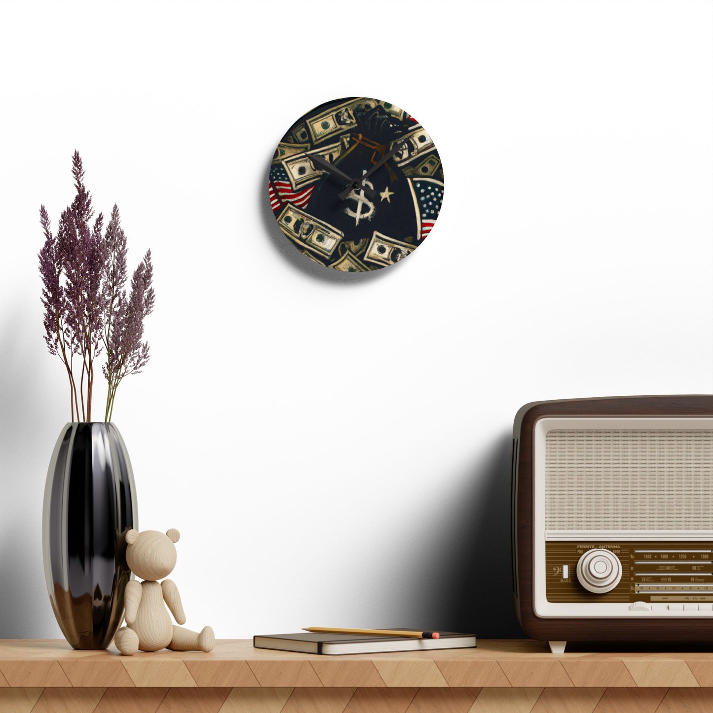 Trap Harder Acrylic Wall Clock