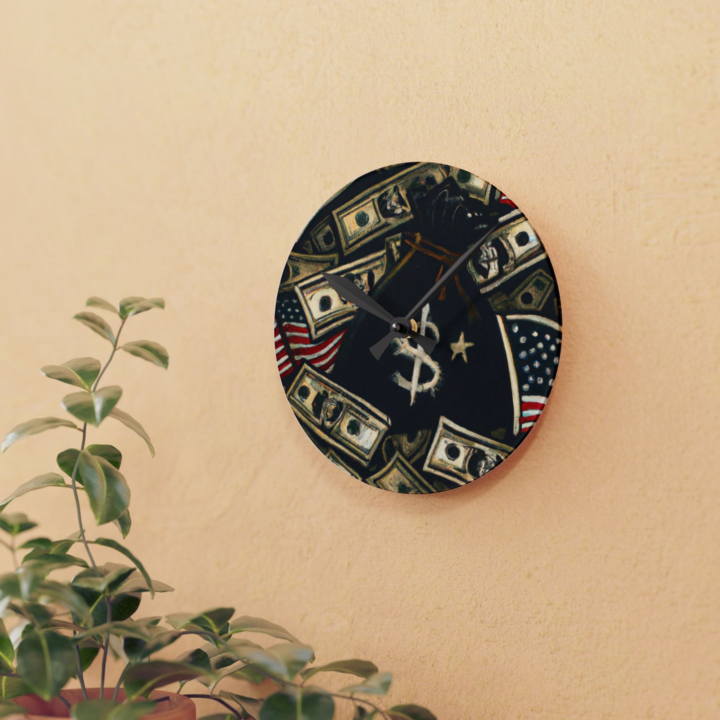 Trap Harder Acrylic Wall Clock