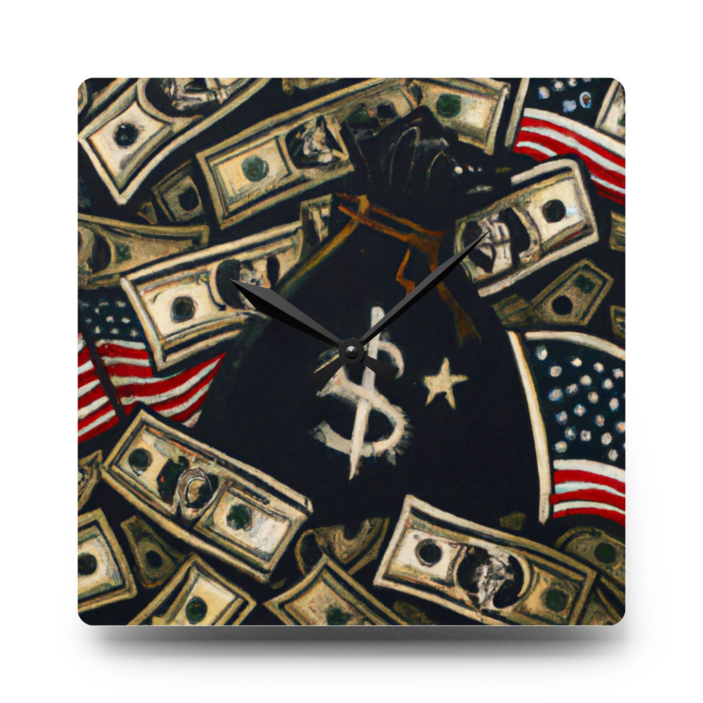 Trap Harder Acrylic Wall Clock
