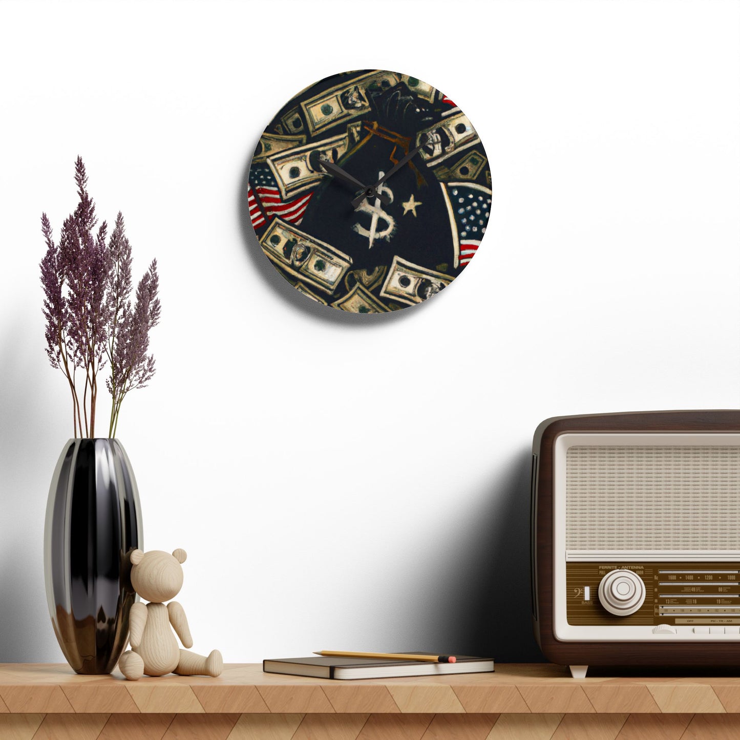 Trap Harder Acrylic Wall Clock