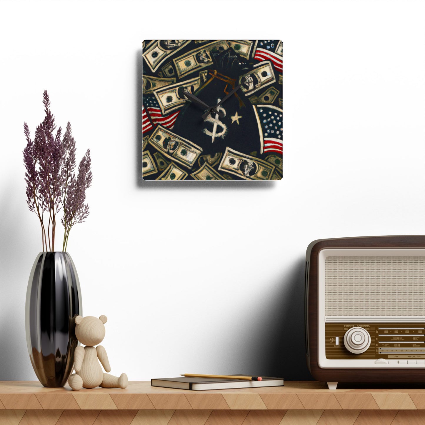 Trap Harder Acrylic Wall Clock