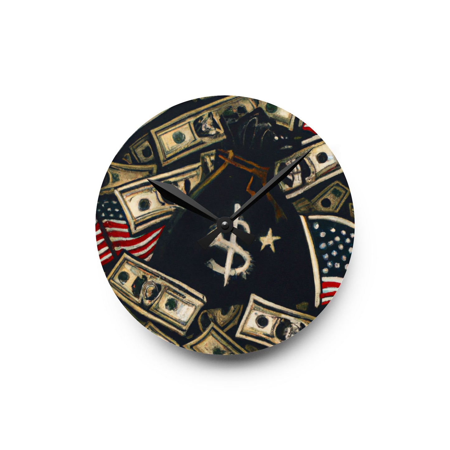 Trap Harder Acrylic Wall Clock