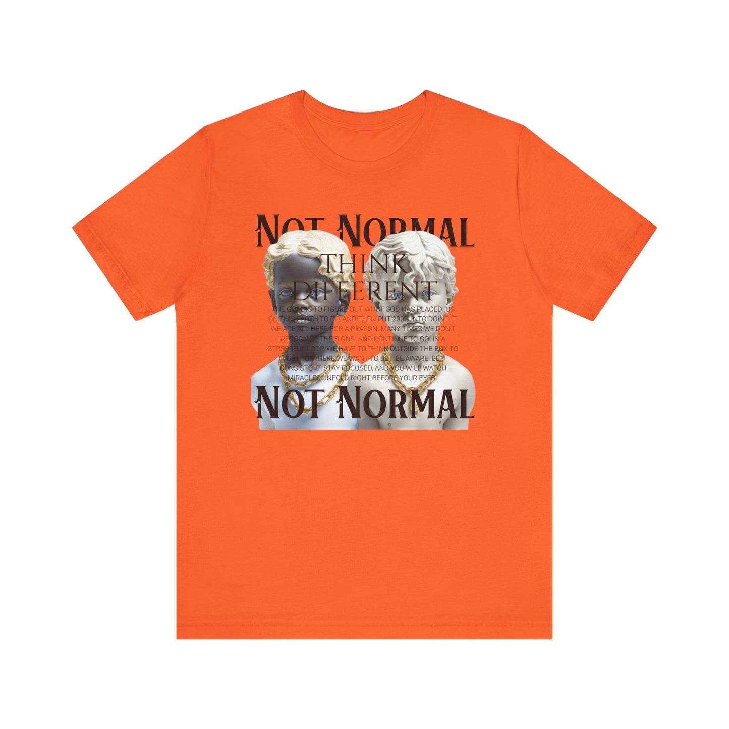 Not Normal Graphic Tee, Unisex Jersey Short Sleeve Shirt, Artistic Casual Wear, Unique Gift for Creatives, Everyday Wear, Not [...]