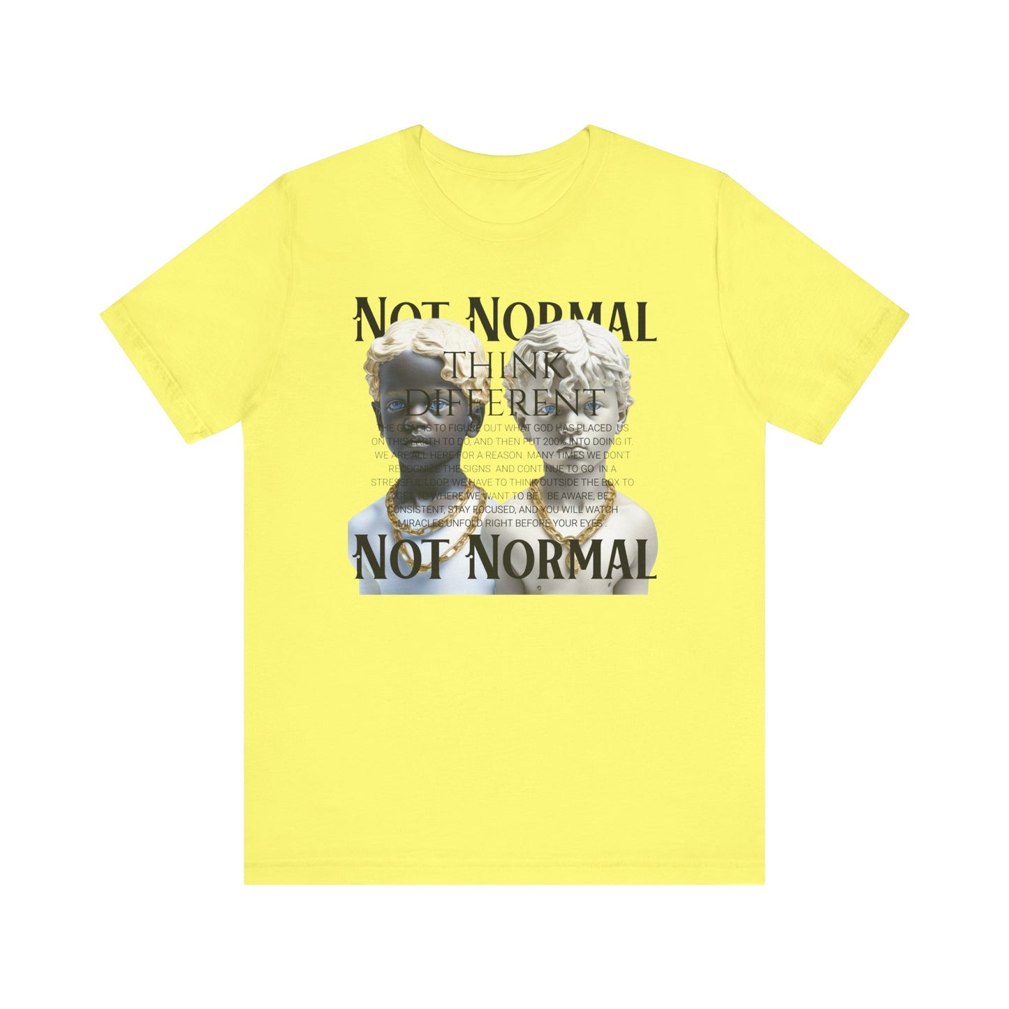 Not Normal Graphic Tee, Unisex Jersey Short Sleeve Shirt, Artistic Casual Wear, Unique Gift for Creatives, Everyday Wear, Not [...]