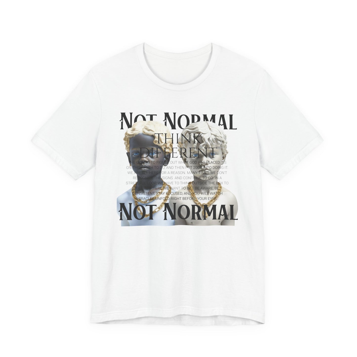 Not Normal Graphic Tee, Unisex Jersey Short Sleeve Shirt, Artistic Casual Wear, Unique Gift for Creatives, Everyday Wear, Not [...]