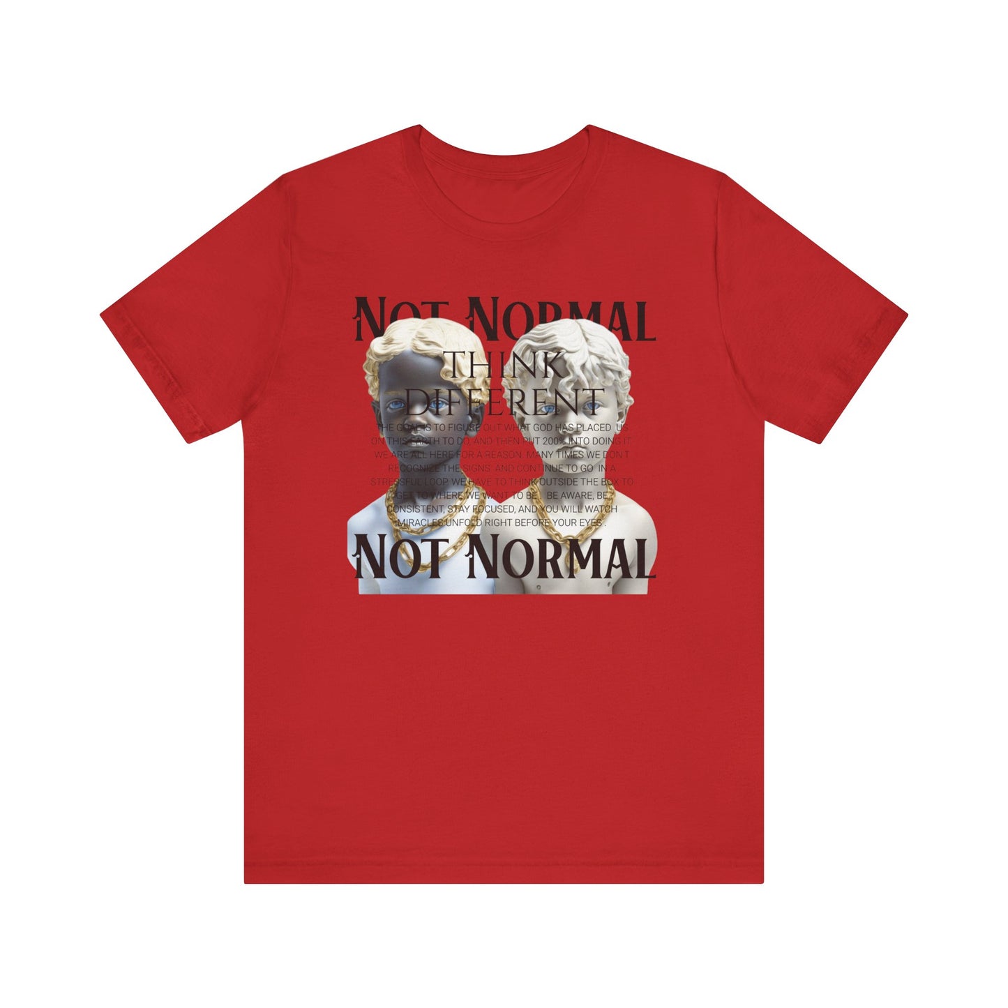 Not Normal Graphic Tee, Unisex Jersey Short Sleeve Shirt, Artistic Casual Wear, Unique Gift for Creatives, Everyday Wear, Not [...]