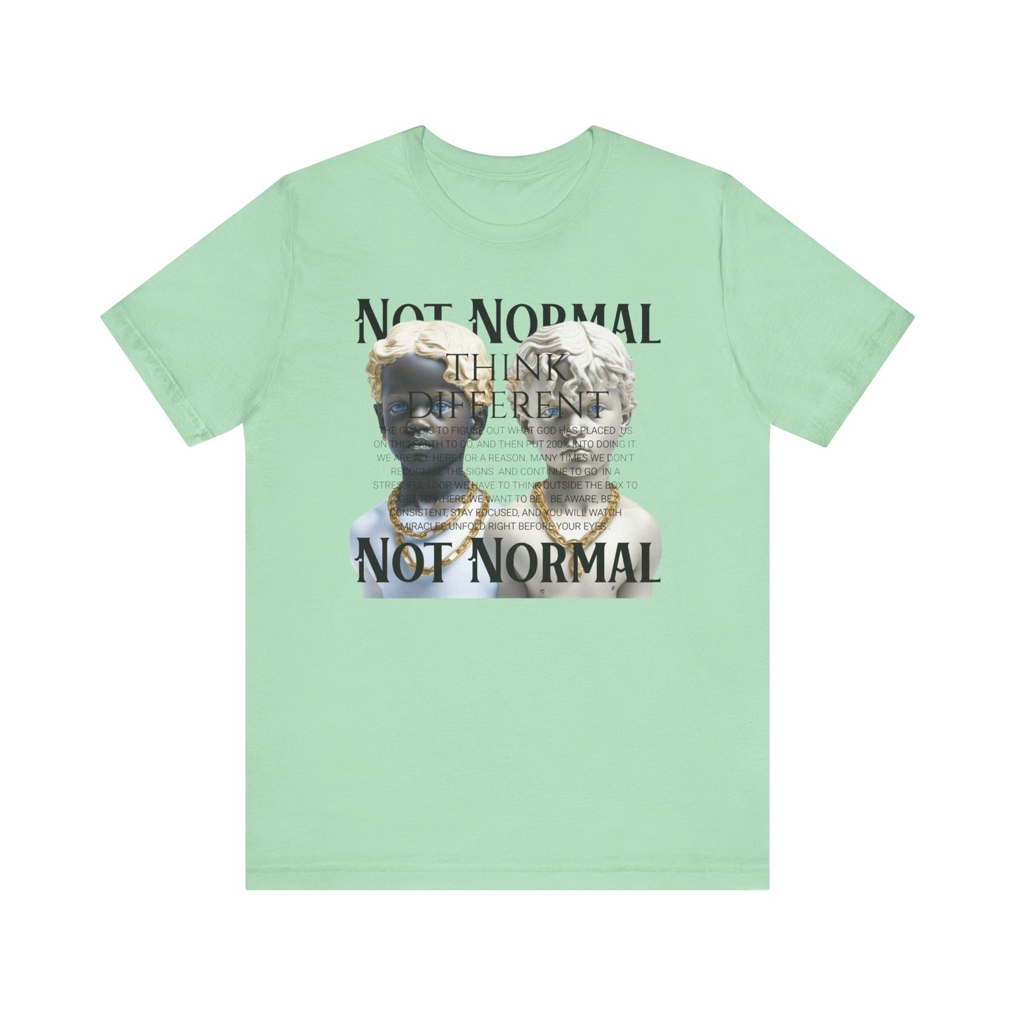 Not Normal Graphic Tee, Unisex Jersey Short Sleeve Shirt, Artistic Casual Wear, Unique Gift for Creatives, Everyday Wear, Not [...]