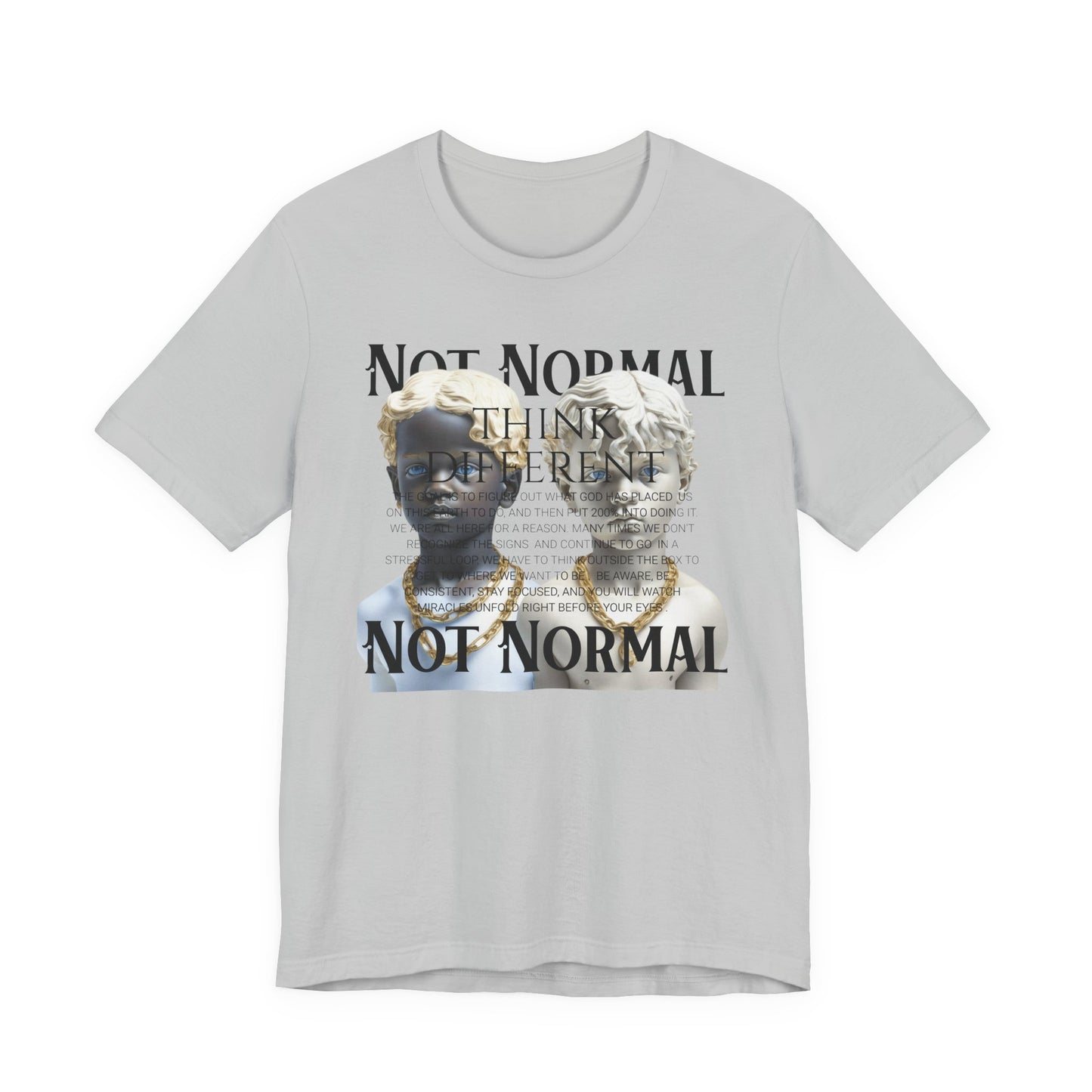 Not Normal Graphic Tee, Unisex Jersey Short Sleeve Shirt, Artistic Casual Wear, Unique Gift for Creatives, Everyday Wear, Not [...]