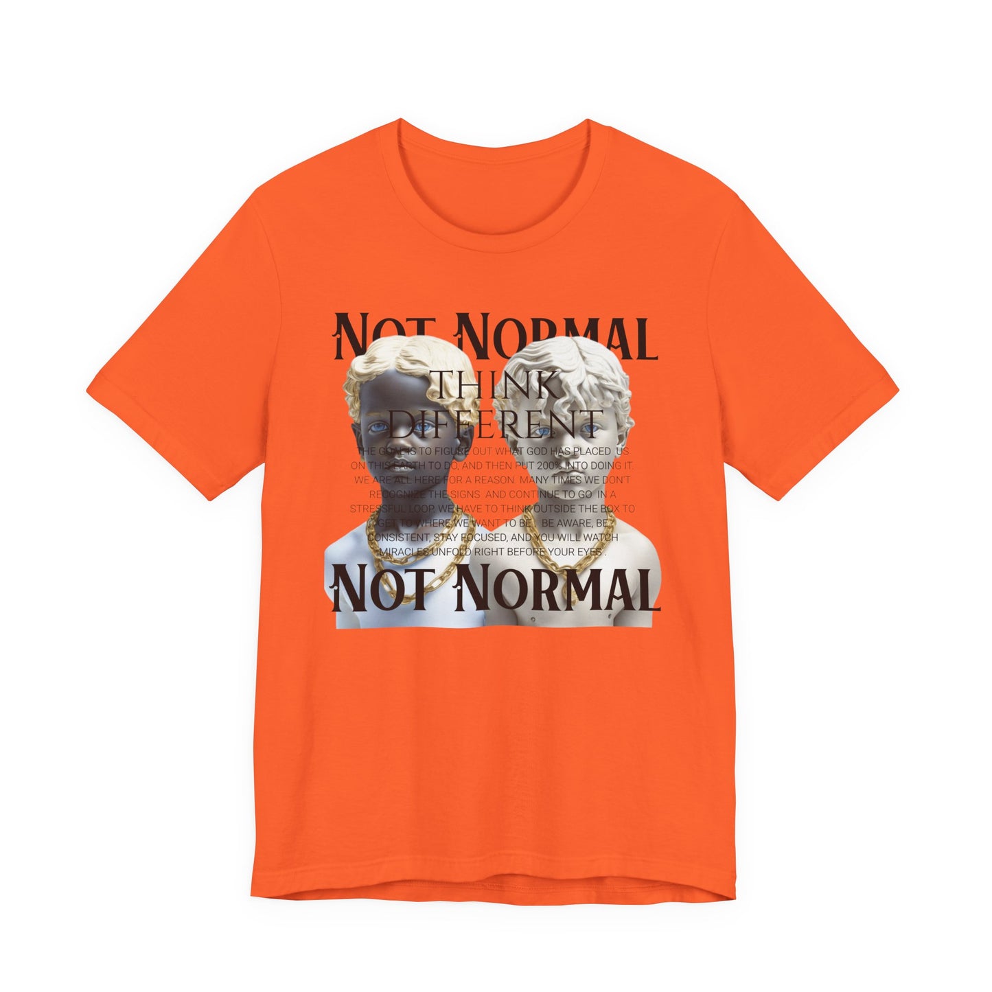 Not Normal Graphic Tee, Unisex Jersey Short Sleeve Shirt, Artistic Casual Wear, Unique Gift for Creatives, Everyday Wear, Not [...]