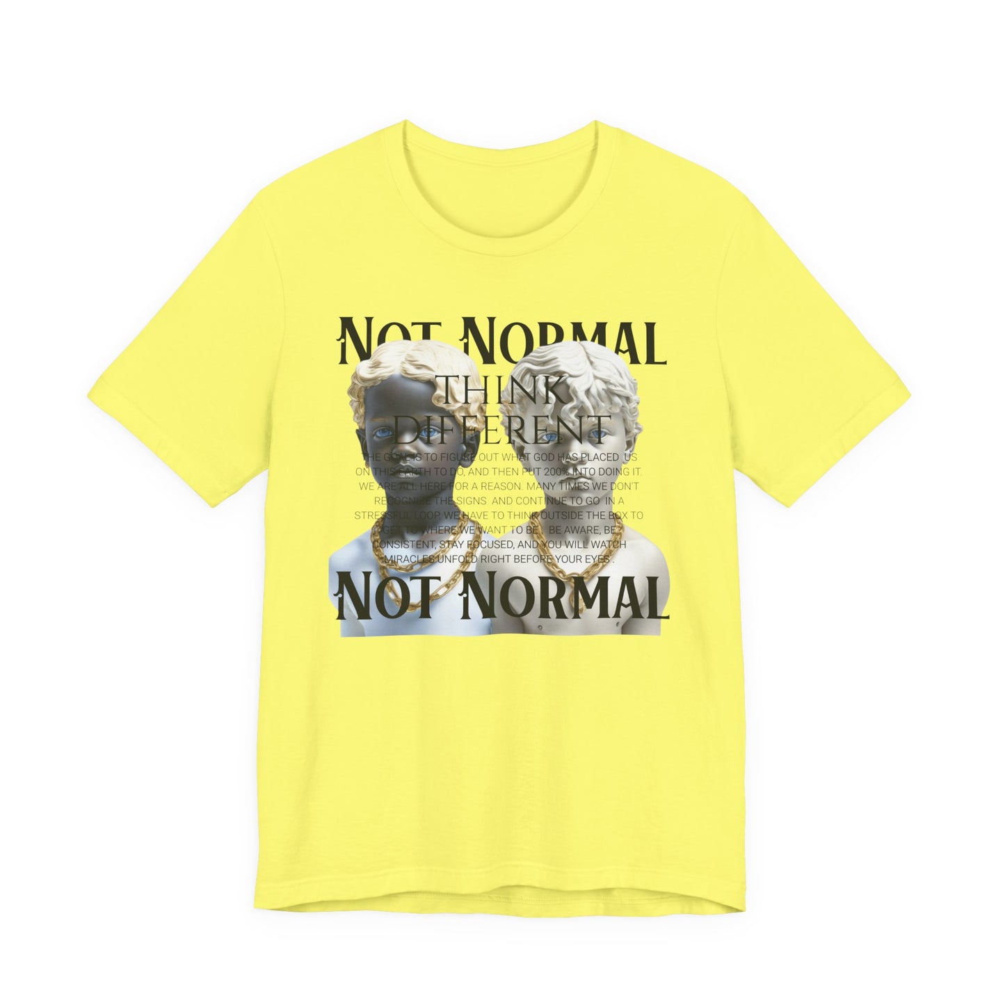 Not Normal Graphic Tee, Unisex Jersey Short Sleeve Shirt, Artistic Casual Wear, Unique Gift for Creatives, Everyday Wear, Not [...]