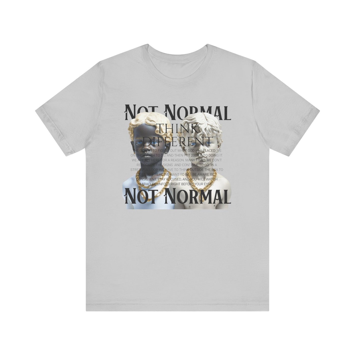Not Normal Graphic Tee, Unisex Jersey Short Sleeve Shirt, Artistic Casual Wear, Unique Gift for Creatives, Everyday Wear, Not [...]