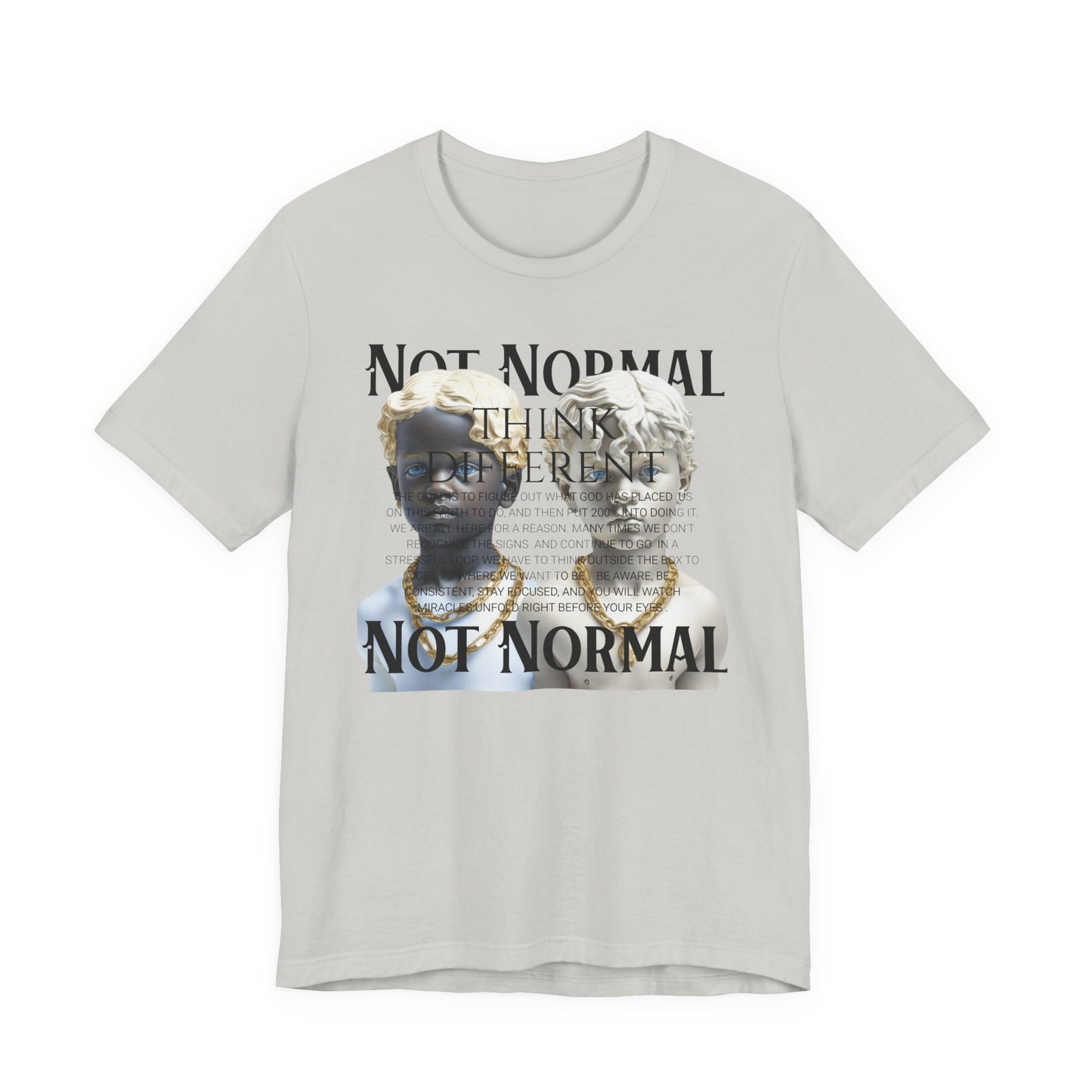 Not Normal Graphic Tee, Unisex Jersey Short Sleeve Shirt, Artistic Casual Wear, Unique Gift for Creatives, Everyday Wear, Not [...]