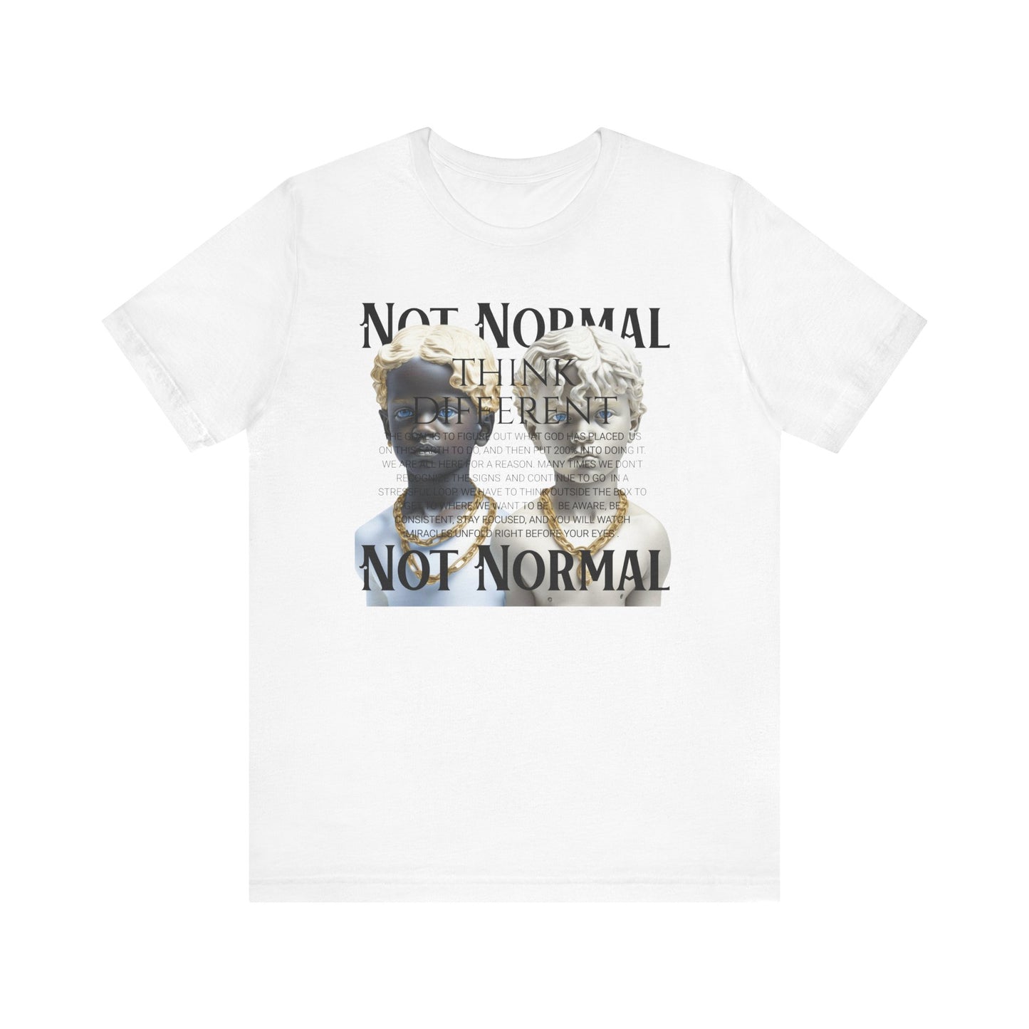 Not Normal Graphic Tee, Unisex Jersey Short Sleeve Shirt, Artistic Casual Wear, Unique Gift for Creatives, Everyday Wear, Not [...]