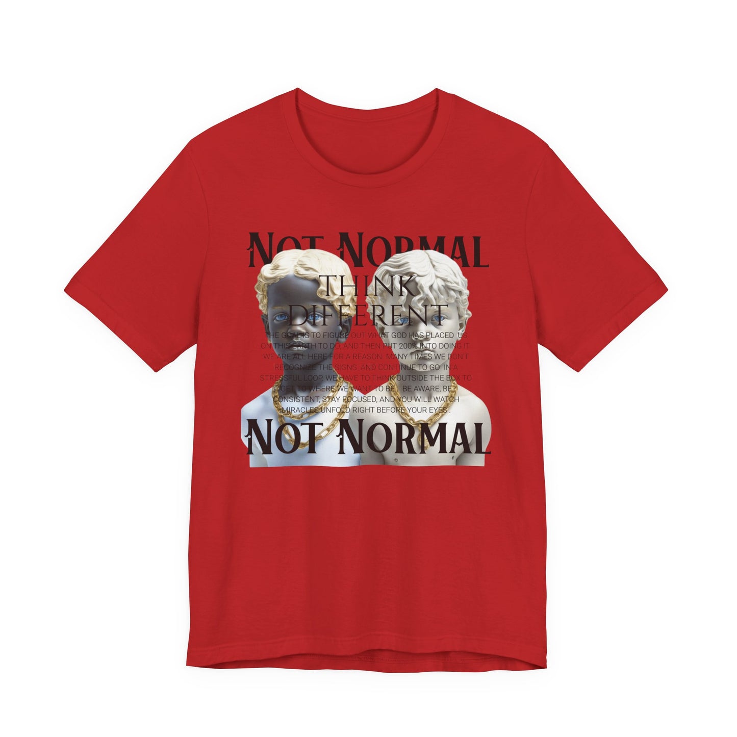 Not Normal Graphic Tee, Unisex Jersey Short Sleeve Shirt, Artistic Casual Wear, Unique Gift for Creatives, Everyday Wear, Not [...]