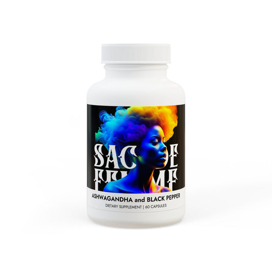 Ashwagandha and Black Pepper Supplement (60 capsules)