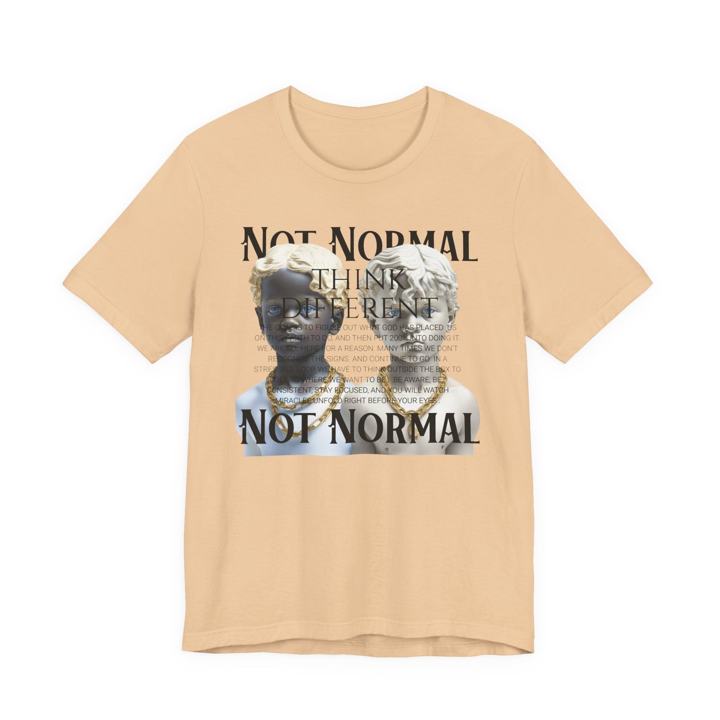 Not Normal Graphic Tee, Unisex Jersey Short Sleeve Shirt, Artistic Casual Wear, Unique Gift for Creatives, Everyday Wear, Not [...]